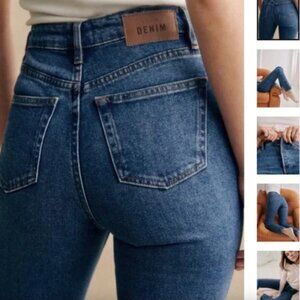 Sezane High Rise Indigo Jeans